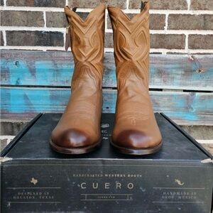 Cuero The Eastwood Cowboy Boots Sahara Yellow Mens Size 12 D New with box